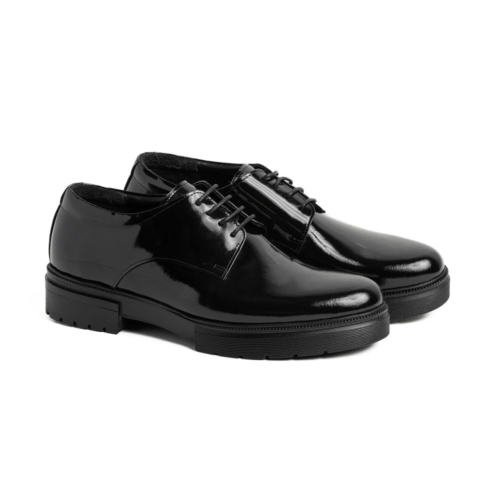 Genuine Leather Shinny Black