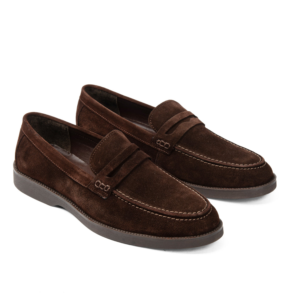 Brown Dido Suede Loafer