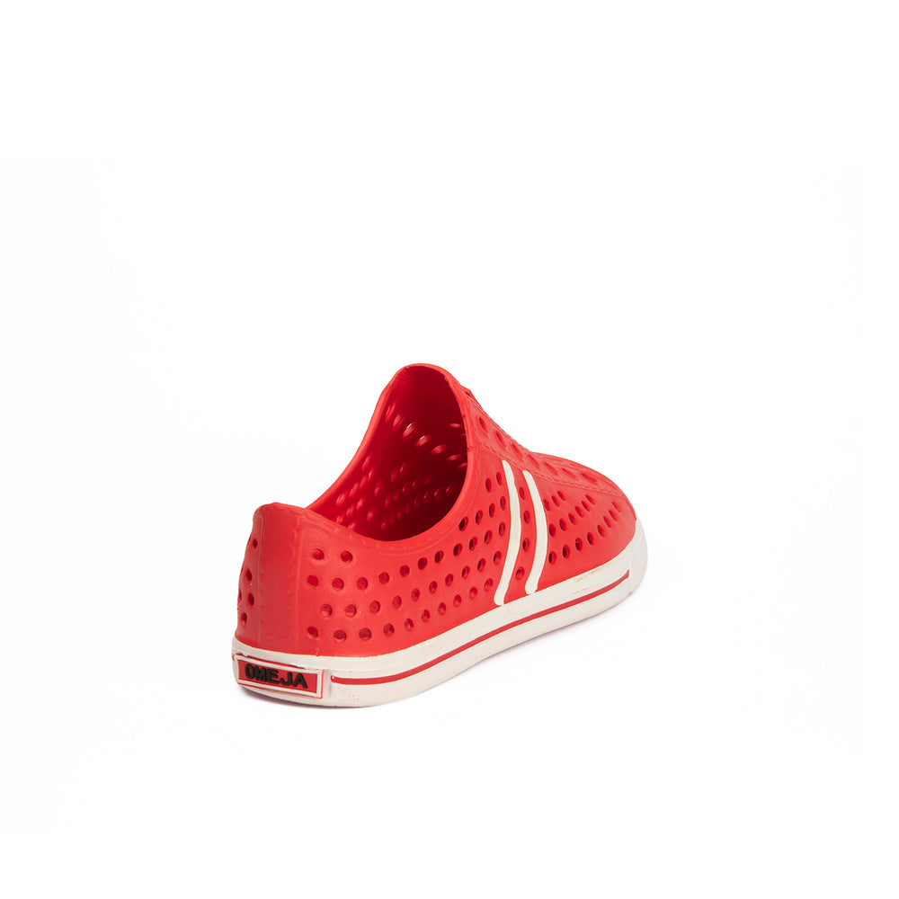 Unisex Rubber Sneakers – Red Slip-on Sneaker