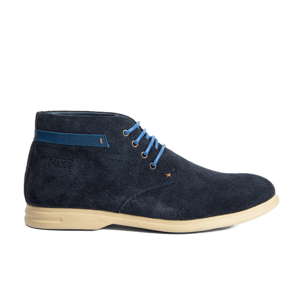 Navy Natural Suede Chukka Boots