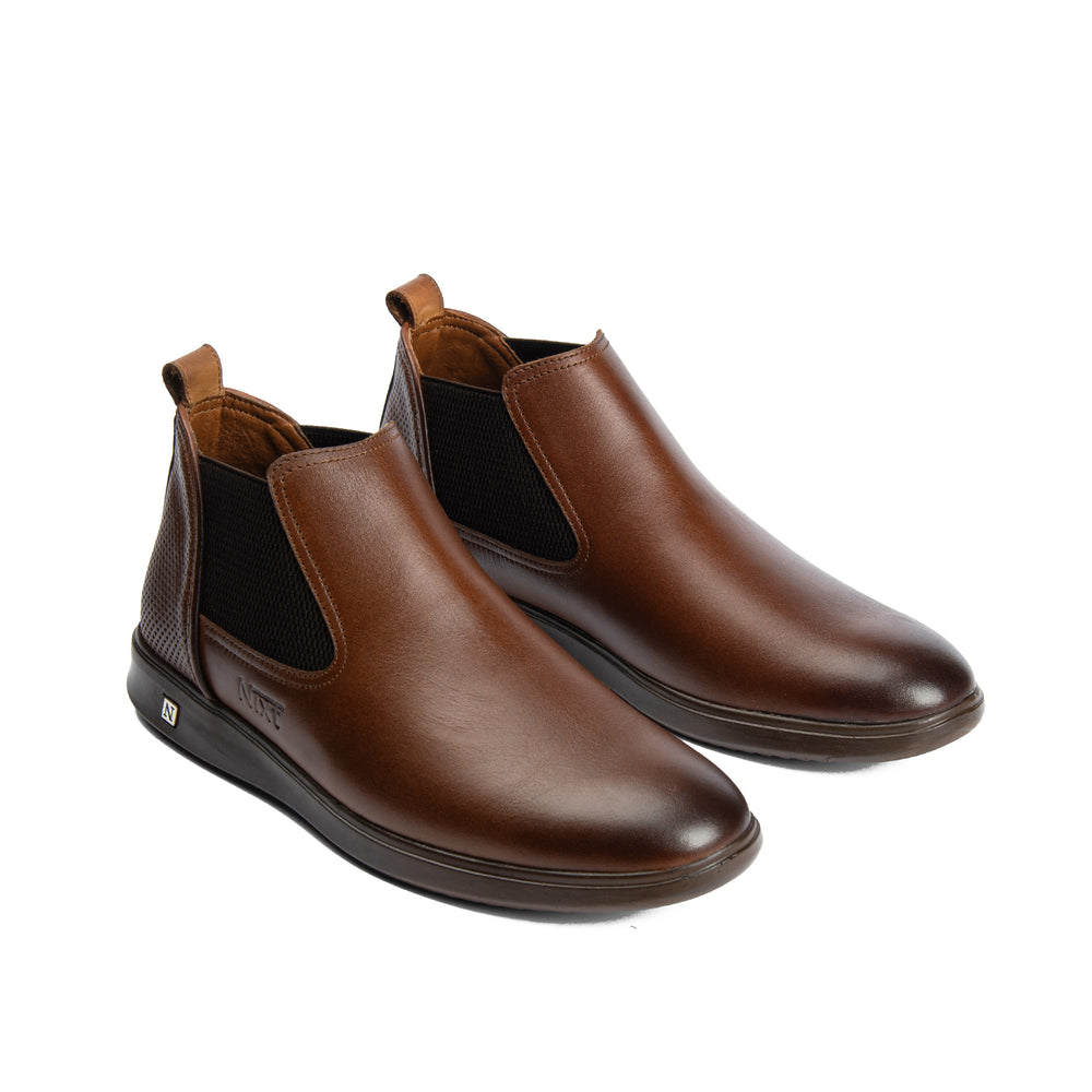 Brown Natural leather Chelsea Boots