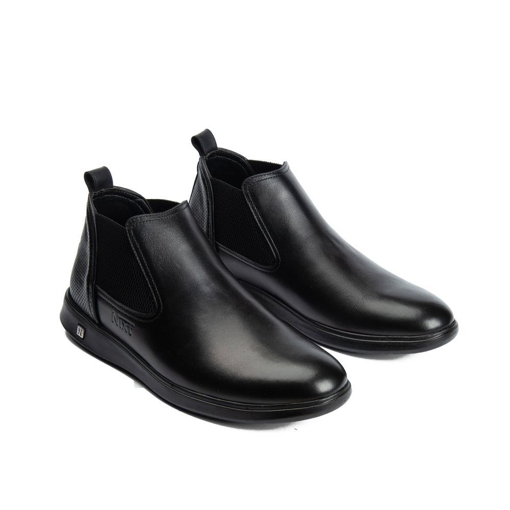 Black Natural leather Chelsea Boots