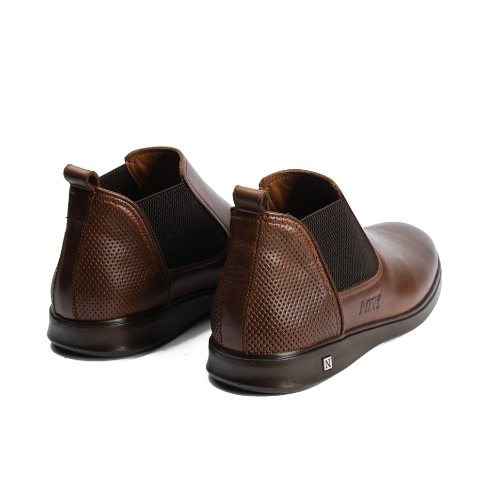 Brown Natural leather Chelsea Boots