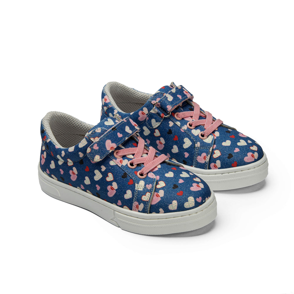Printing Navy Sneakers For Girls