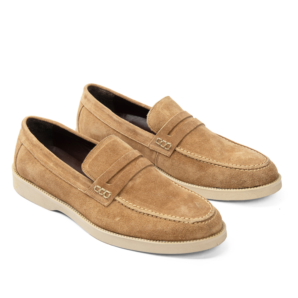 Beige Dido Suede Loafer