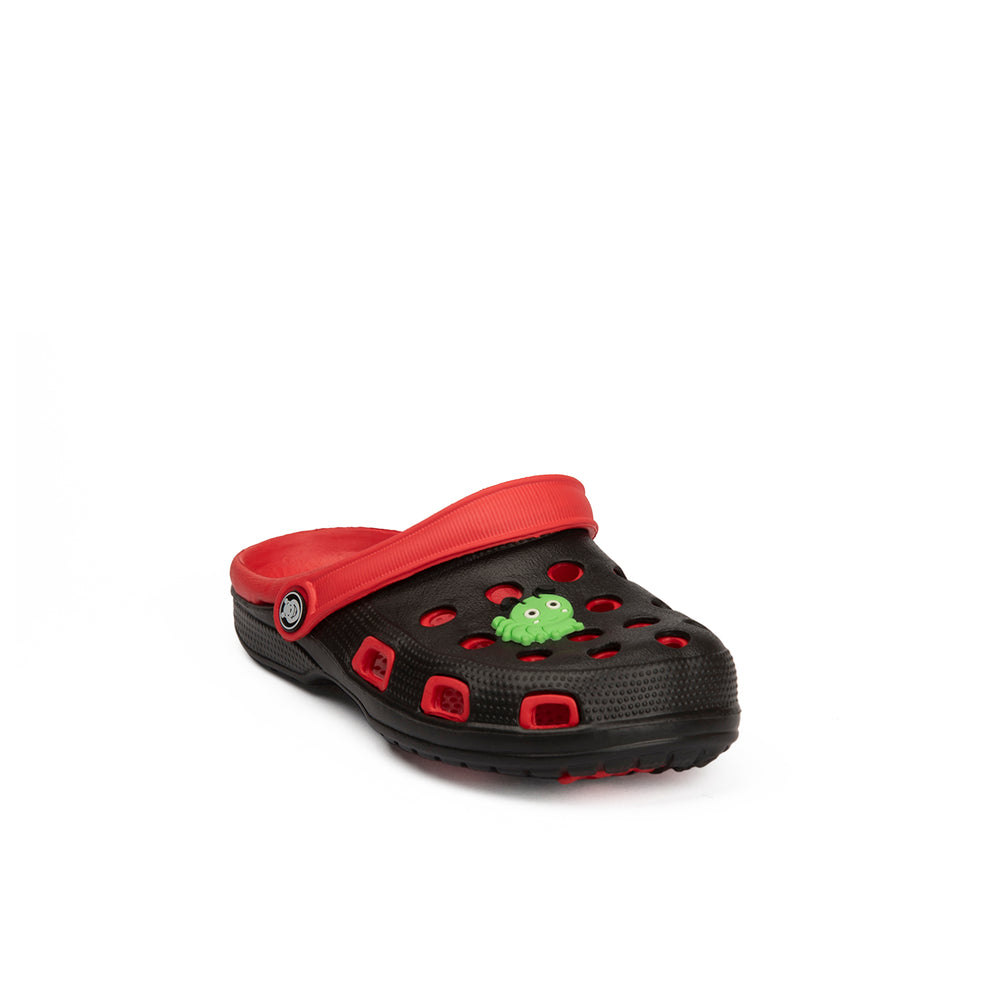 Aqualite Kids Black , Red Clogs