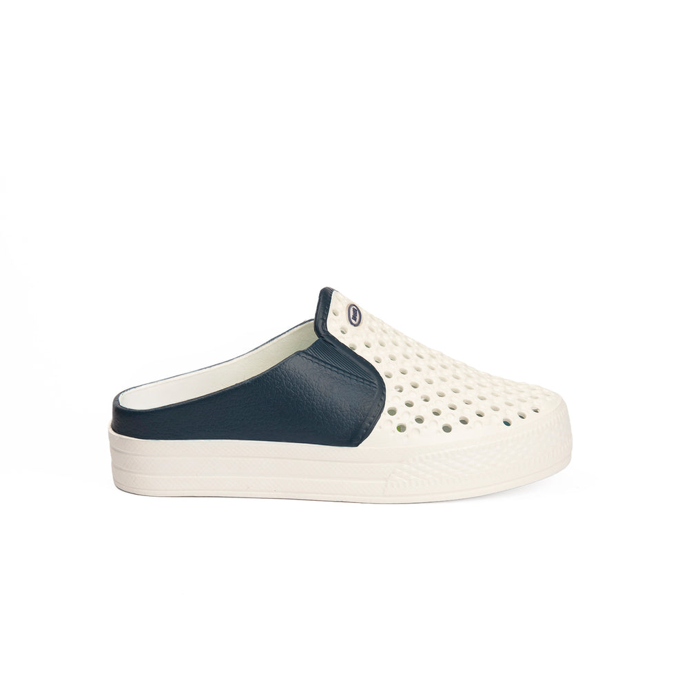 Jeily White and Navy Flip-Flops For Kids