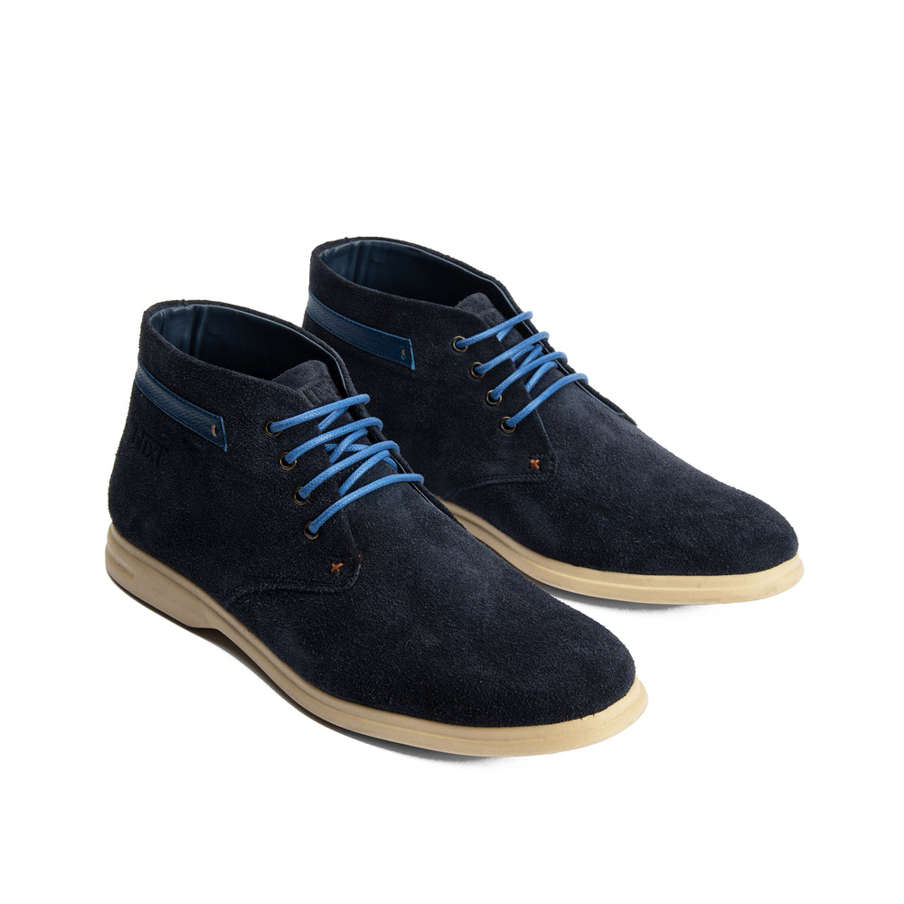 Navy Natural Suede Chukka Boots