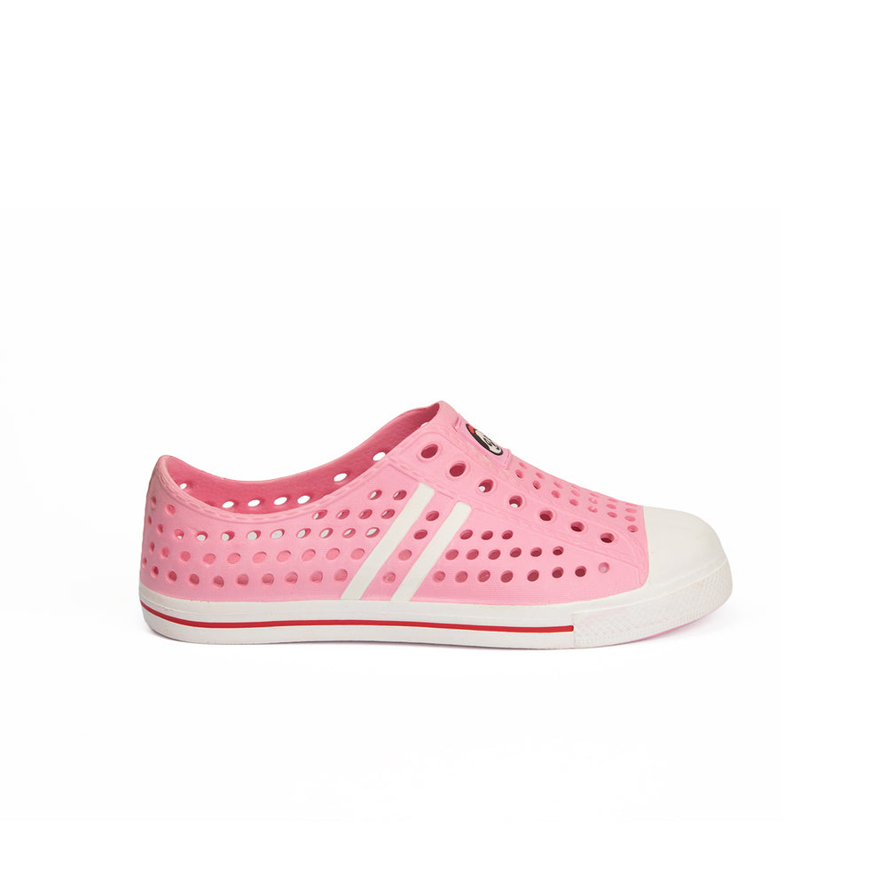 Unisex Rubber Sneakers –  Pink Slip-on Sneaker