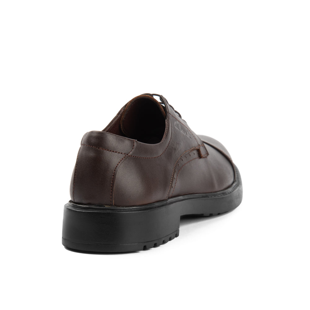 Brown Derby Leather Shoes