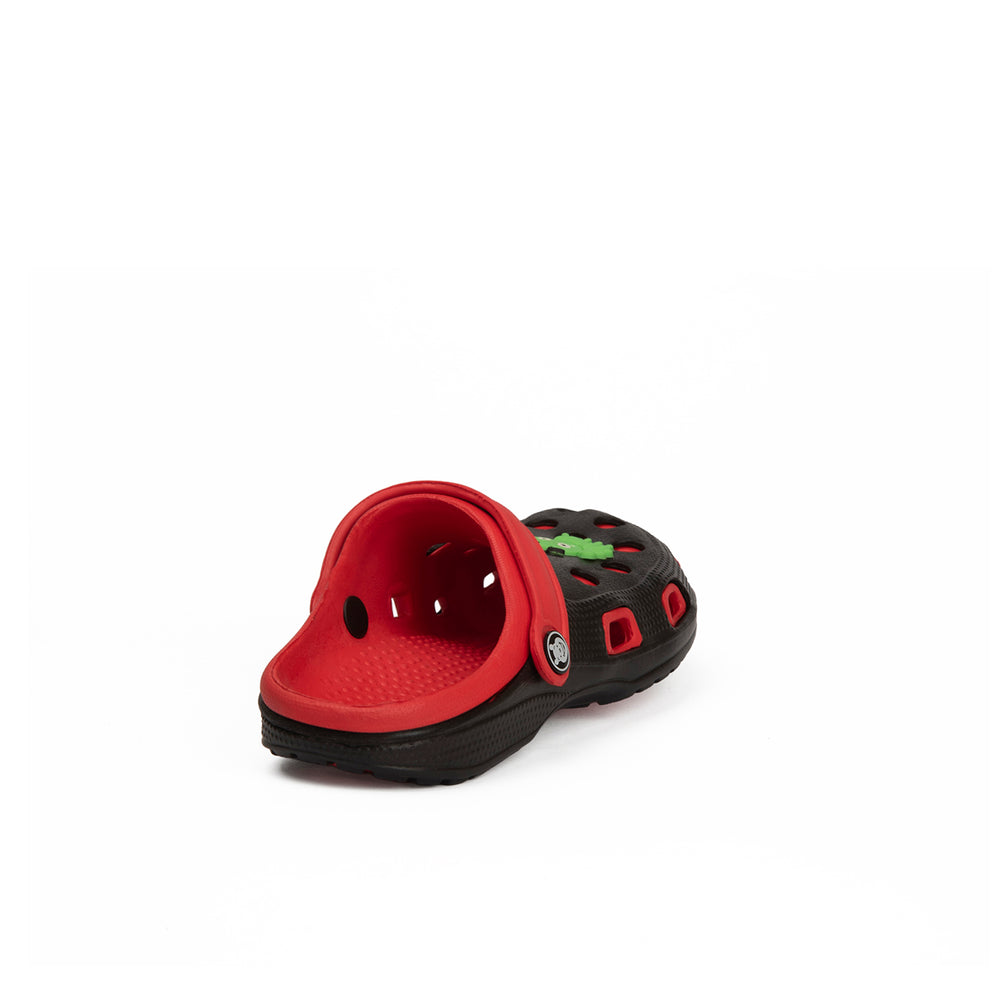 Aqualite Kids Black , Red Clogs