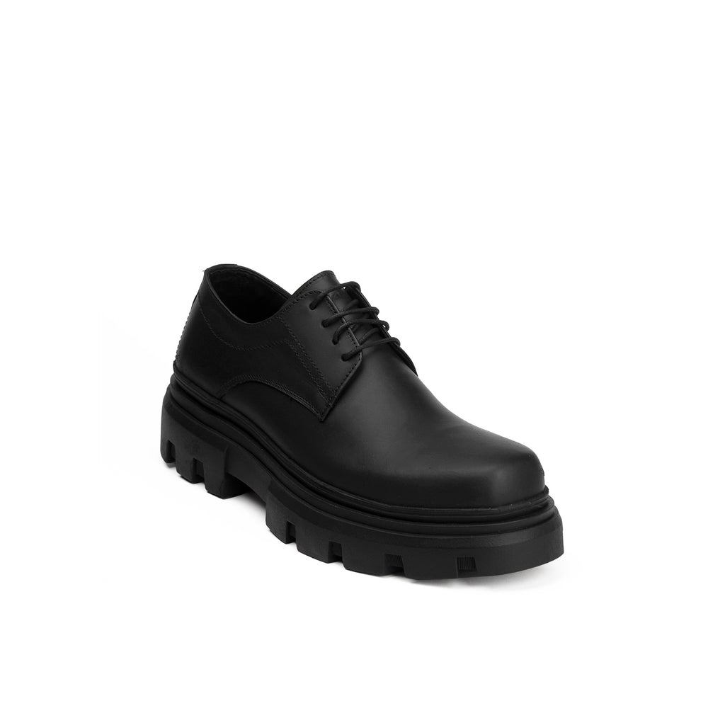 Chunky Derby Black Shoes