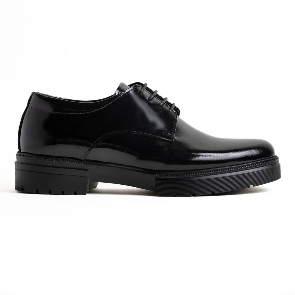 Genuine Leather Shinny Black