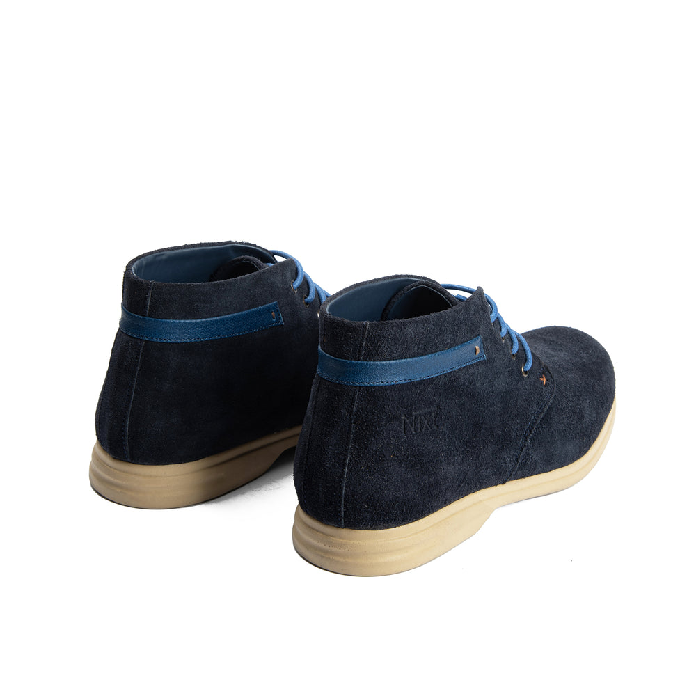 Navy Natural Suede Chukka Boots